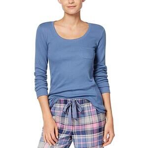Jenni By Jennifer Moore Womens Ribbed Pajama Top Only,1-Piece Size XS